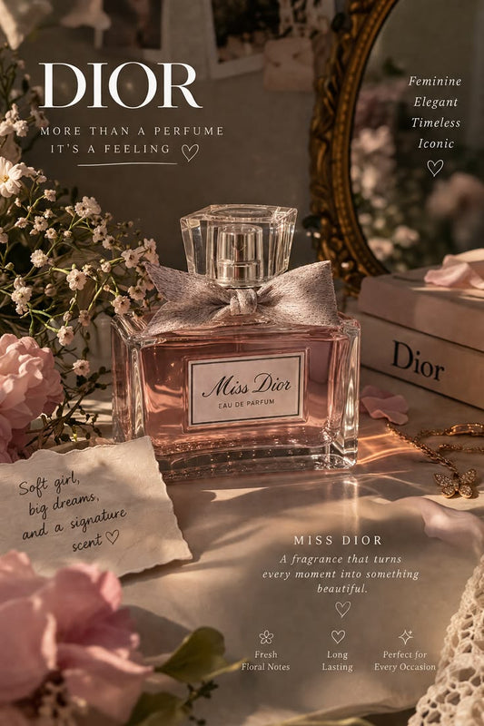 Miss Dior Perfume Aesthetic | Feminine & Elegant Fragrance Inspiration